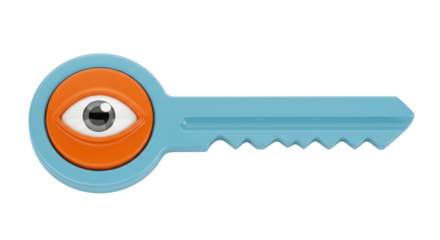 Isolated Key with Eye