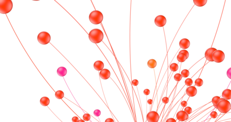 Abstract digital background of points and lines. Glowing plexus. Big data. Network or connection.