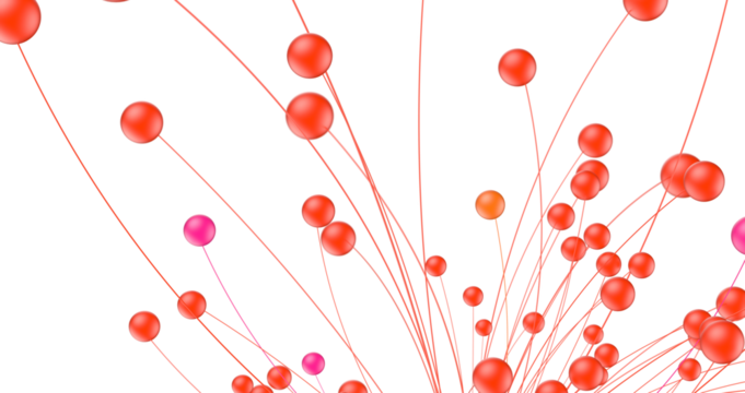 Abstract digital background of points and lines. Glowing plexus. Big data. Network or connection.