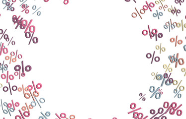 percent rain shopping digital in 3d.