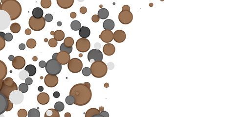 silver confetti explosion festive background