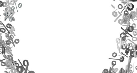 percent rain shopping digital in 3d.