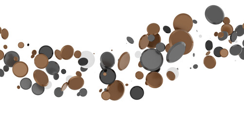 Confetti, paper triangle on the floor, fancy, colorful, celebration party