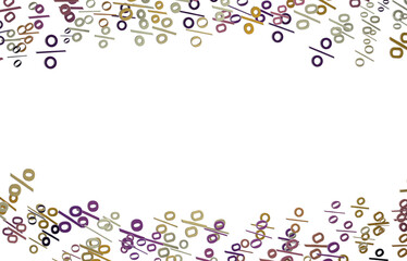 percent shopping digital in 3d. background