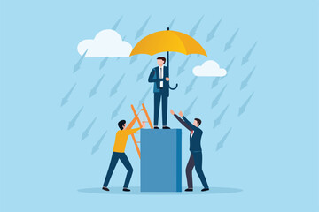 protective-leader--courage-or-leadership-to-protec.eps