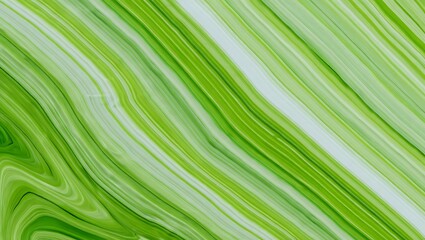 Abstract Green and White Marble Texture Swirling Lines Background