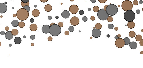 Multicolor confetti abstract background with a lot of falling pieces, isolated on a white background. Festive decorative tinsel element for design