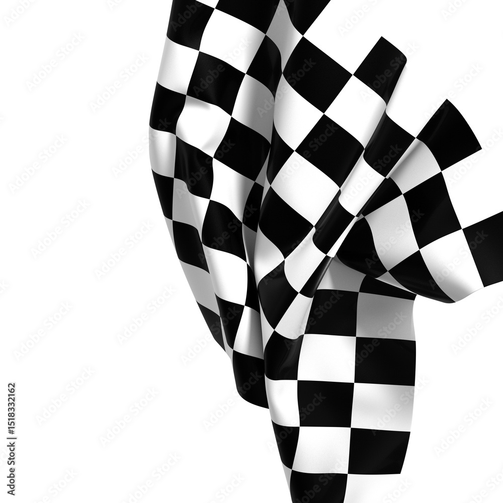 Poster background of checkered flag pattern