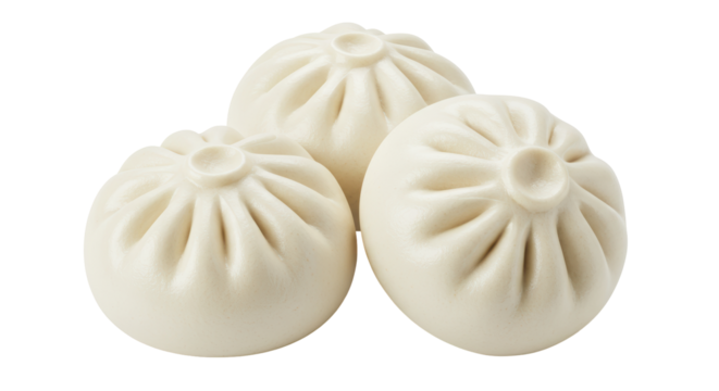 Isolated Steamed Buns