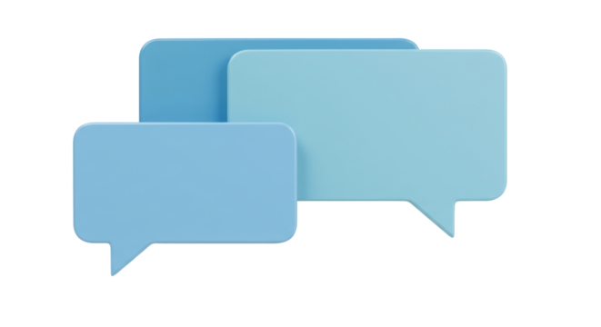 Isolated Speech Bubbles