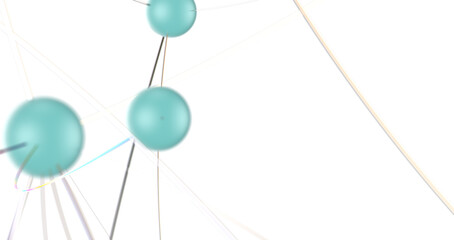 Abstract 3d render, network concept, background