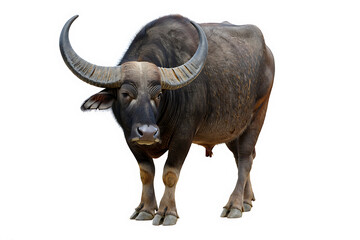 Naklejka premium buffalo isolated on white