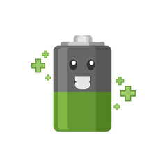 Battery charging or battery health icon 