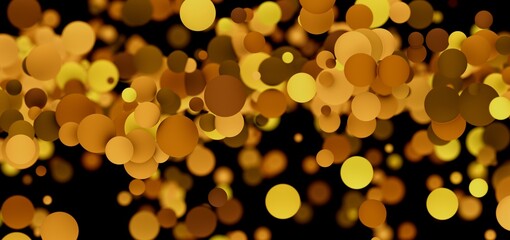 Abstract background with golden circles. Perfect for luxury, celebration, and festive designs.