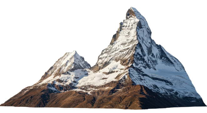 Isolated Matterhorn Mountain