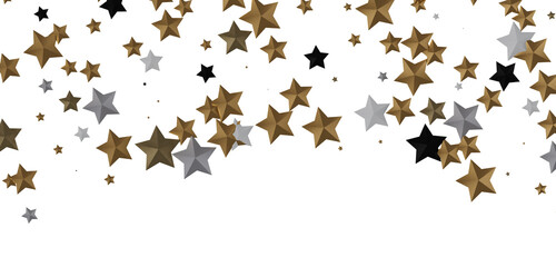 XMAS Stars - Glossy 3D Christmas star icon. Design element for holidays. -