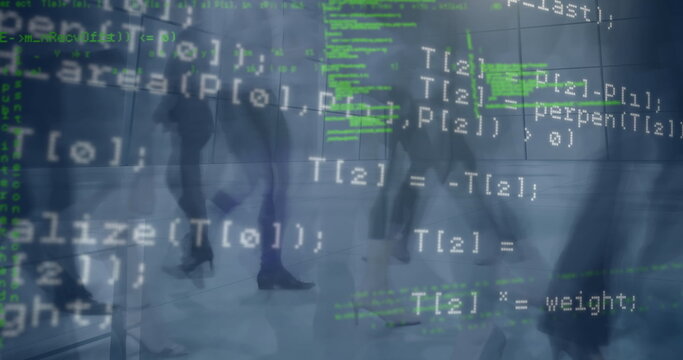 Image of data processing over wind turbine and binary coding