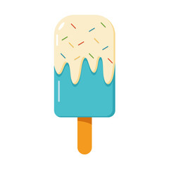 ice cream graphic print t-shirt, apparel, posters, background. Tasty frozen dessert. Summer graphic t shirt design