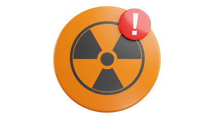 Isolated Radiation Warning Sign