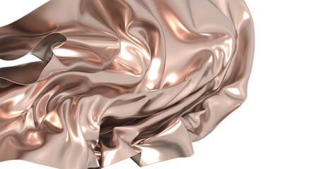Rose Gold Draped Fabric Texture