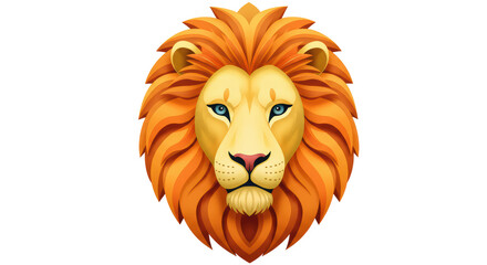 Isolated lion head illustration © Niklas