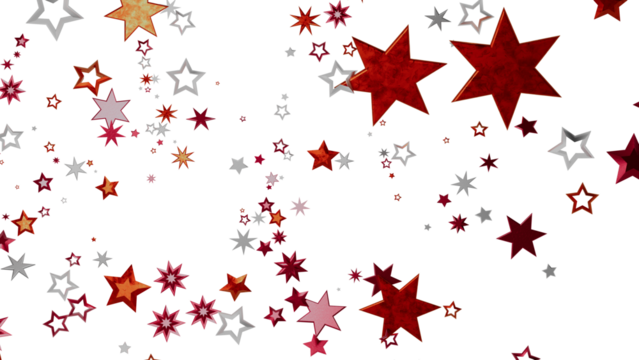 Beautiful background image featuring red, silver, and gold stars on a white background. Perfect for celebrations! - Powered by Adobe