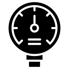 Pressure Gauge  Icon Element For Design