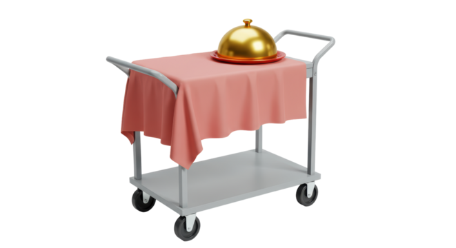 Isolated Room Service Cart
