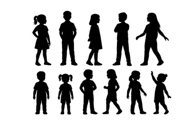 silhouettes of people