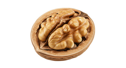 Isolated Walnut Halves