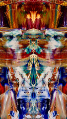 Abstract art background . Hand painting artwork on canvas .