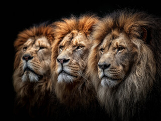 Illustrations off the regal lion 