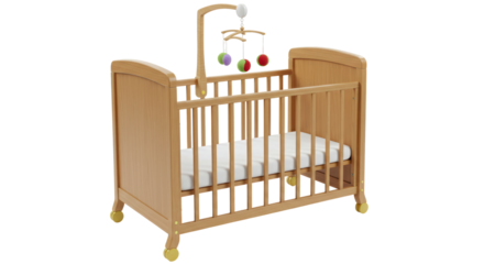 Isolated Baby Crib