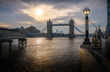 Landscape with Tower Bridge in London, Great Britain