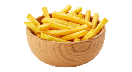 Isolated Bowl of French Fries