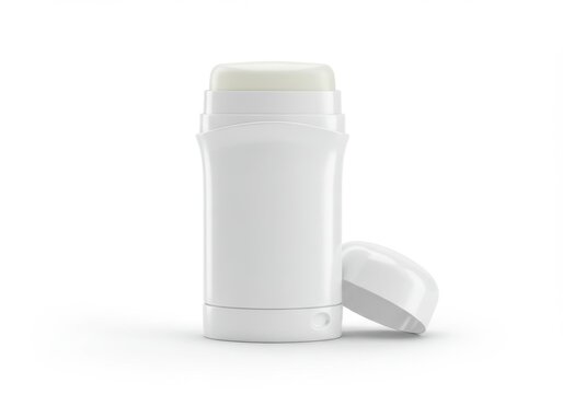 White deodorant stick packaging mockup