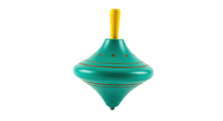 Isolated Spinning Top Toy