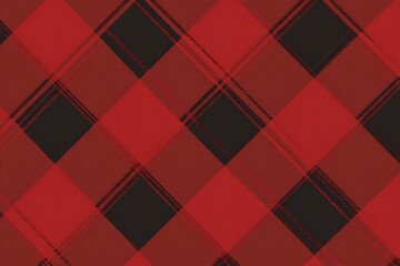 Classic lumberjack red and black pattern