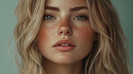 Naklejka premium portrait of a young woman