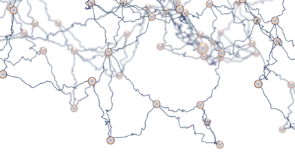 Abstract image depicting global interconnectedness. Perfect for technology, communication, and networking concepts.