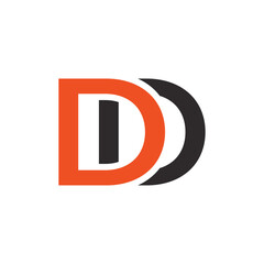 Abstract Initial Letter D Logo Design.