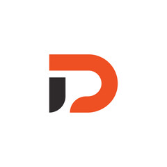 Abstract Initial Letter D Logo Design.