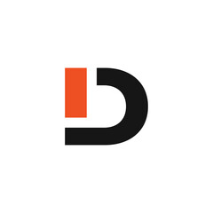 Abstract Initial Letter D Logo Design.