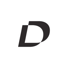 Abstract Initial Letter D Logo Design.