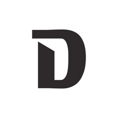 Abstract Initial Letter D Logo Design.