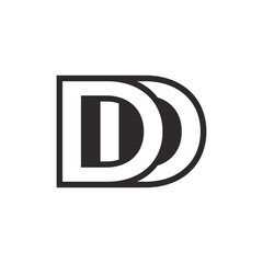 Abstract Initial Letter D Logo Design.