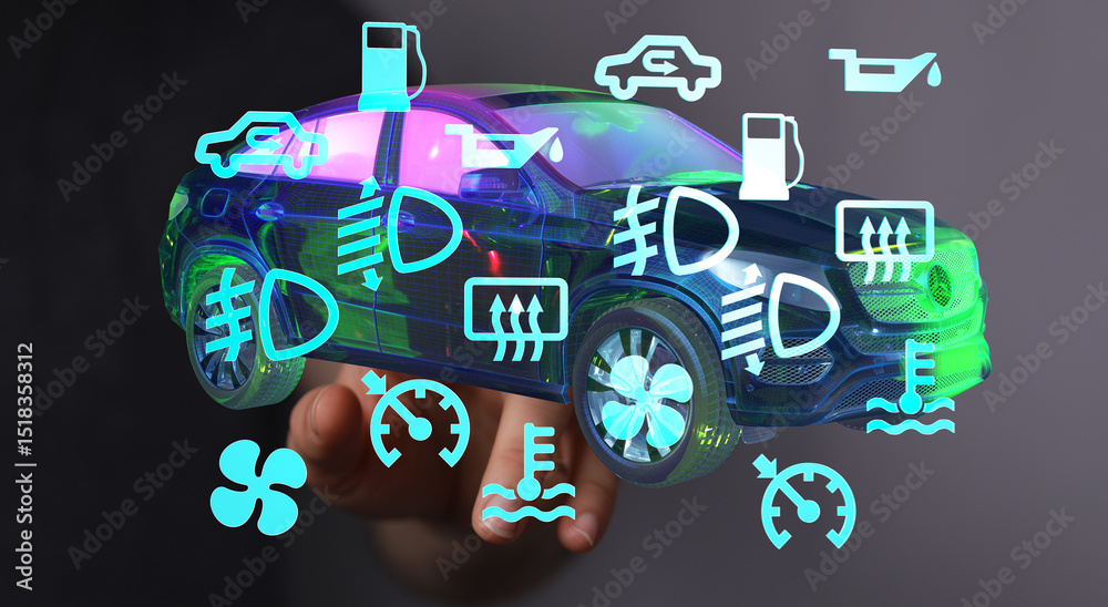 Poster learn the meaning of car dashboard warning lights and symbols. quick guide to avoid costly repairs!