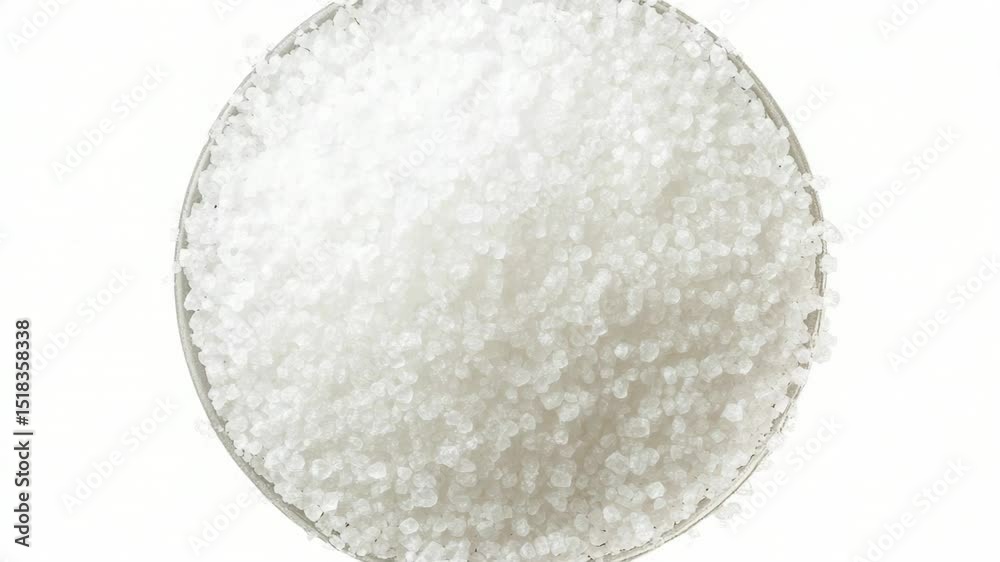 Poster A spoon filled with white sugar sitting on a table