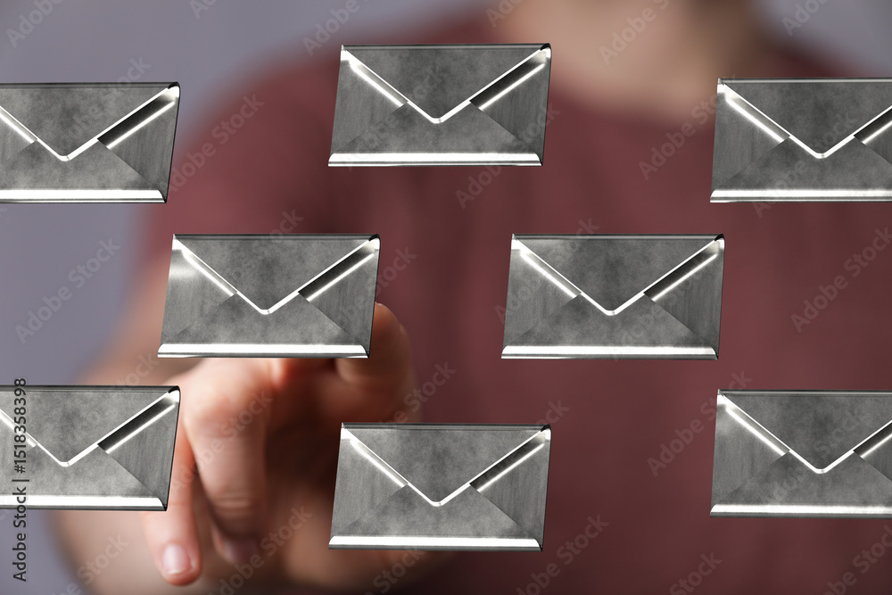 Aufkleber Efficiently handle emails. Streamline your inbox with smart solutions. Improve productivity.