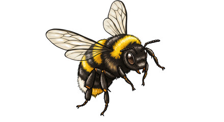 Isolated Bumble Bee
